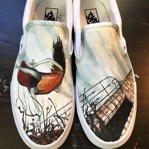 Brand new hand painted vans